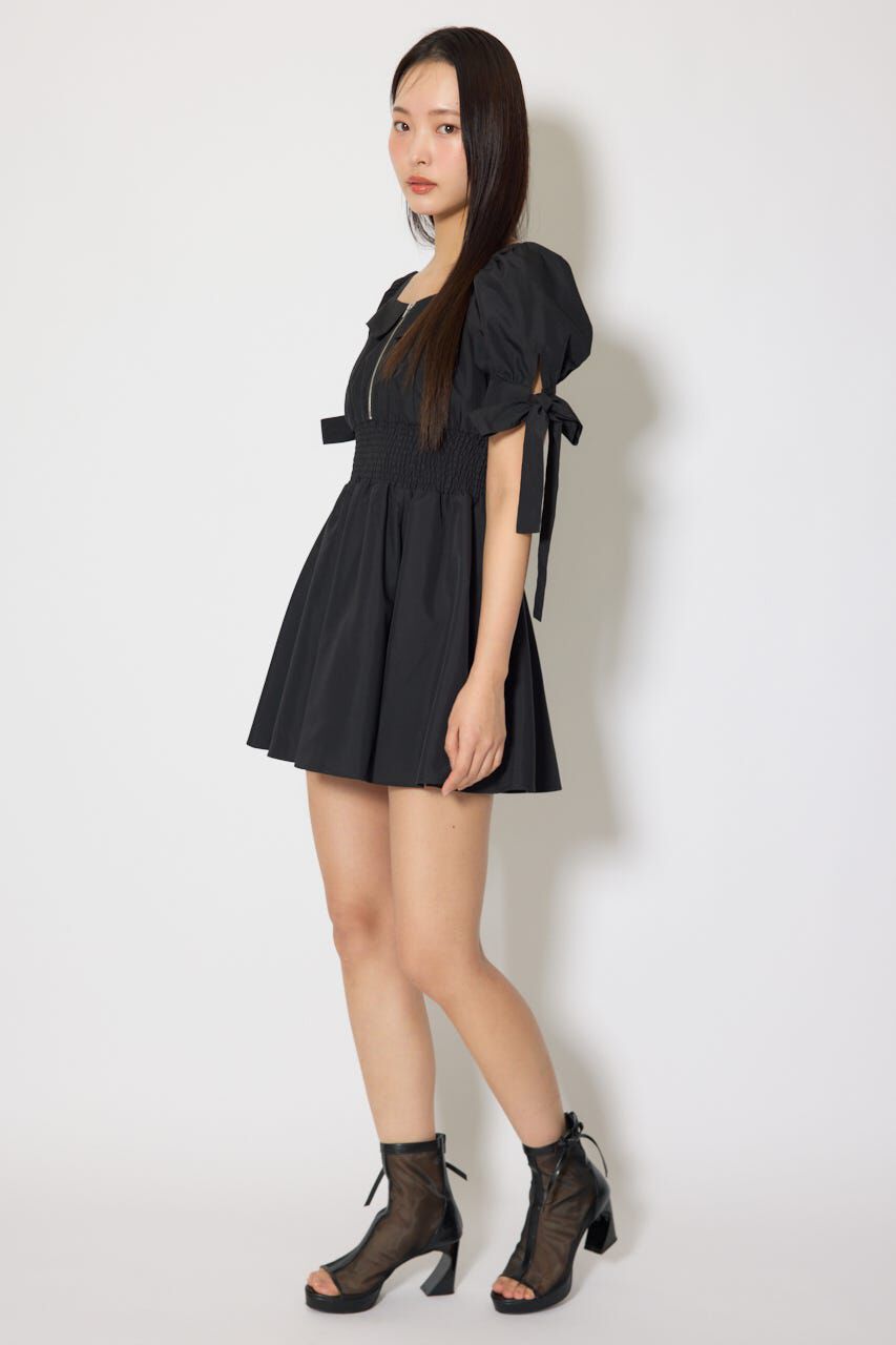 rienda「リボンスリーブフレアミニワンピース」|ワンピース|