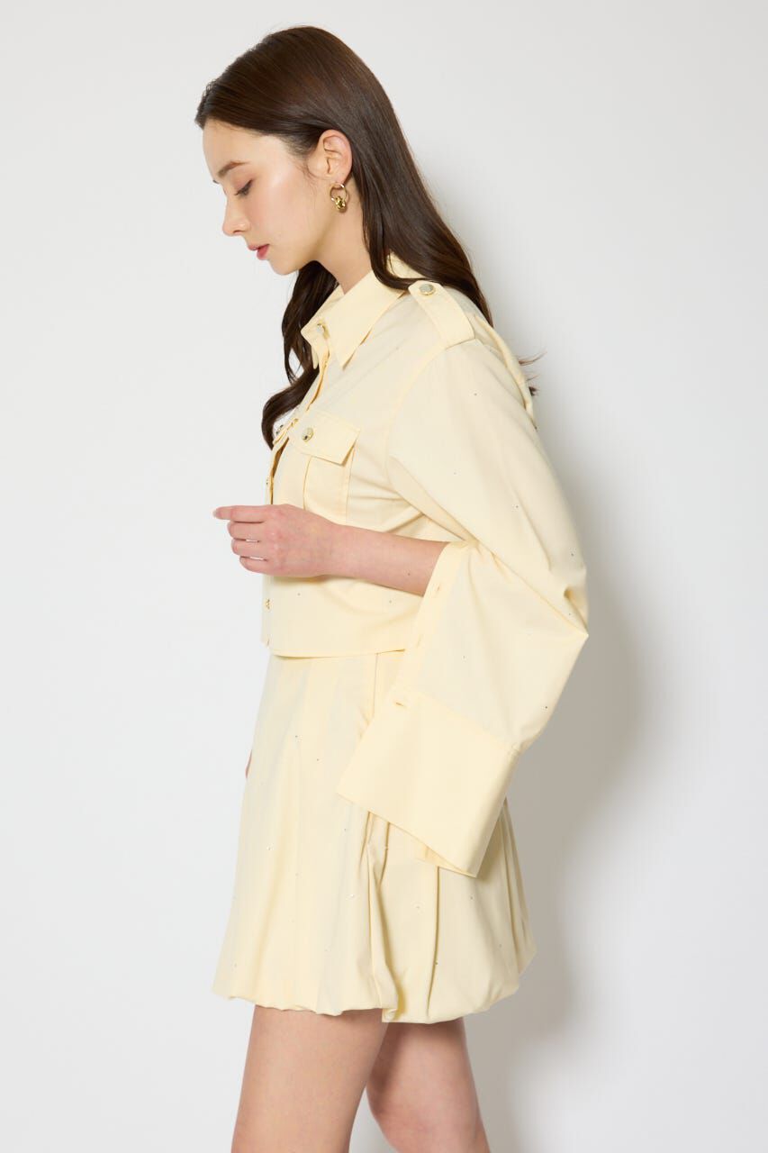 rienda「ワークディティールクロップドシャツ」|シャツ・ブラウス|