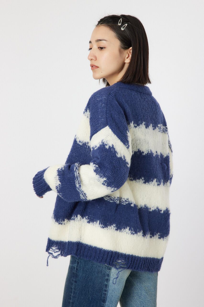 RODEO CROWNS「Grunge Border Knit カーディガン」|ニット・セーター|