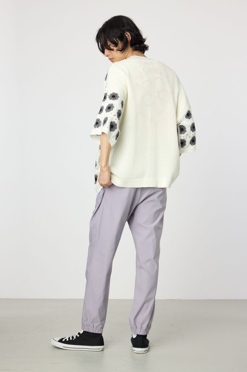 RODEO CROWNS「クロシェフラワー半袖ニットカーディガン」|カーディガン|