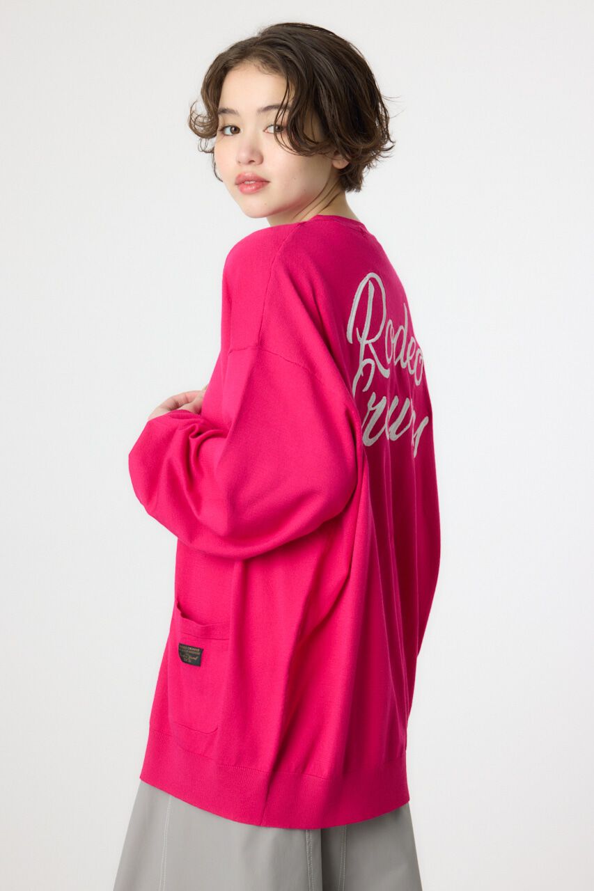 RODEO CROWNS「スクリプト LOGO ニットカーディガン」|カーディガン|