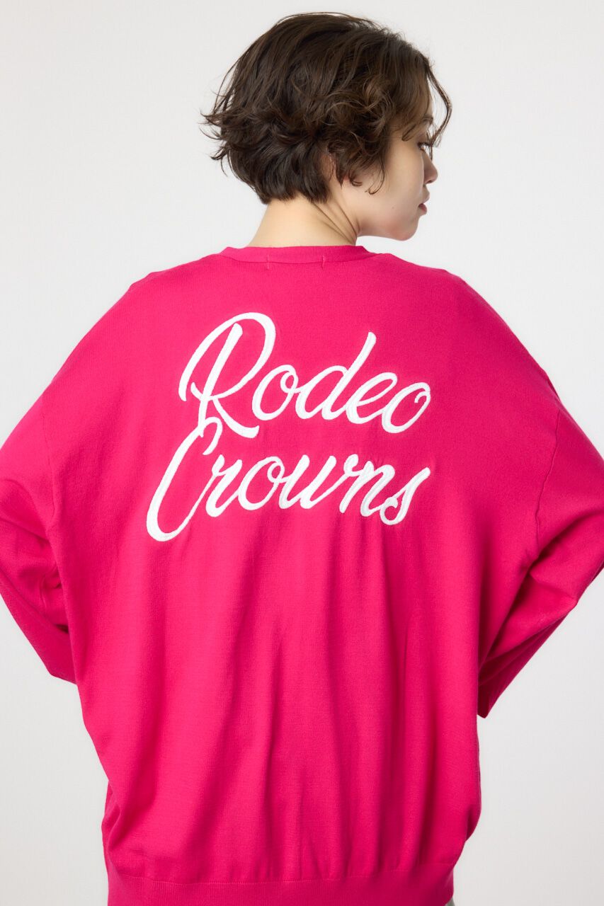 RODEO CROWNS「スクリプト LOGO ニットカーディガン」|カーディガン|