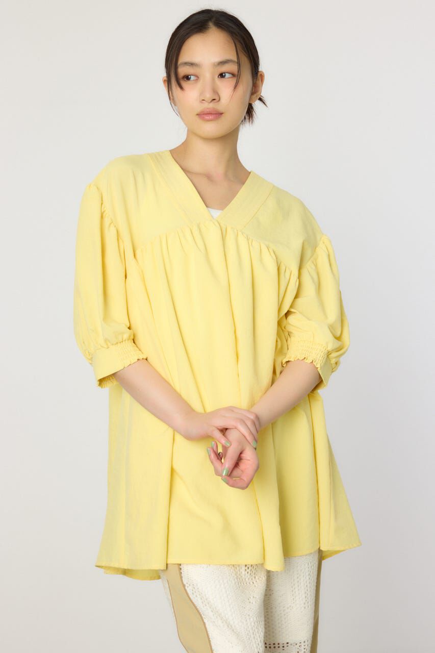 RODEO CROWNS「ギャザーチュニック2WAYブラウス」|シャツ・ブラウス|L/YEL1