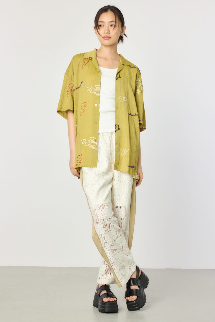 RODEO CROWNS「エンブロイダリーレタードシャツ」|シャツ・ブラウス|