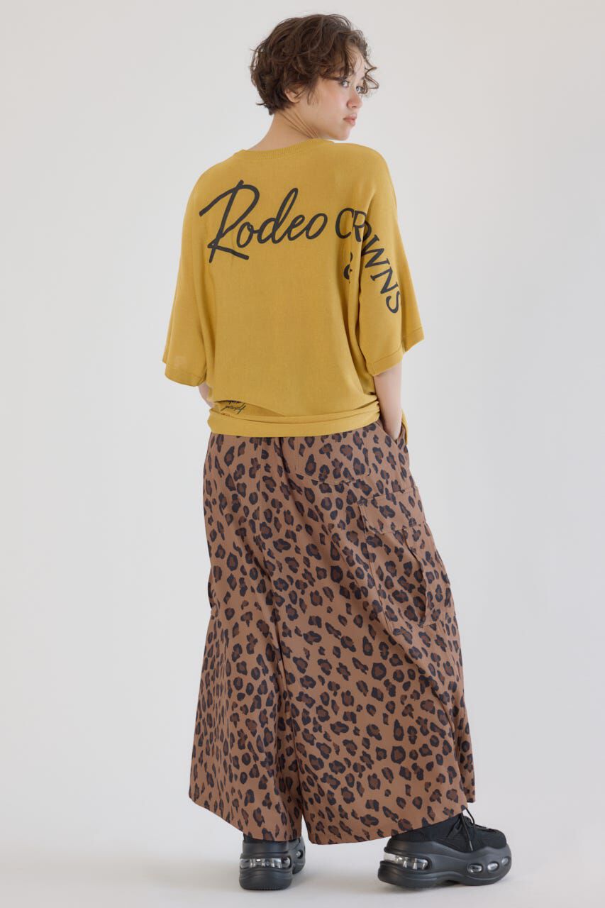 RODEO CROWNS「BIG LOGO5分袖ニットトップス」|ニット・セーター|