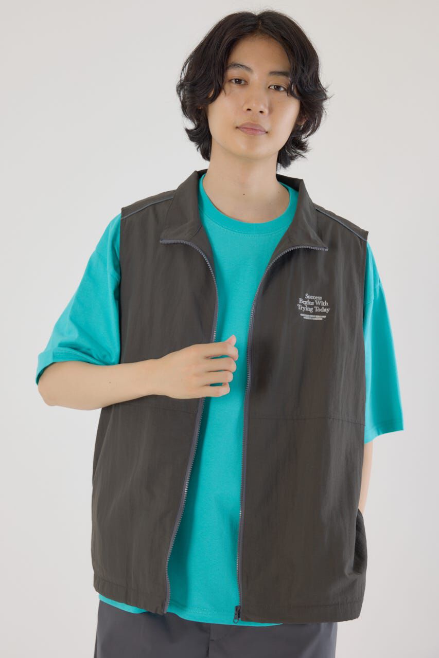 RODEO CROWNS「ドロストスタンドネックベスト」|ダウンベスト・ベスト|