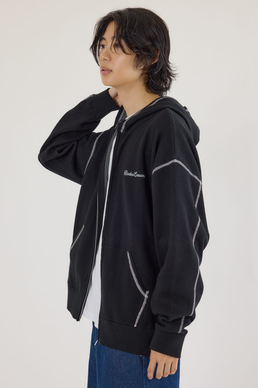 RODEO CROWNS「スウェットライクロゴZIPパーカー」|パーカー|