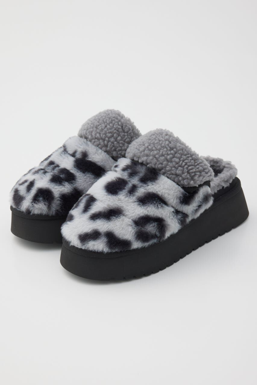 RODEO CROWNS「スリッポンボアシューズ」|スリッポン|柄WHT5