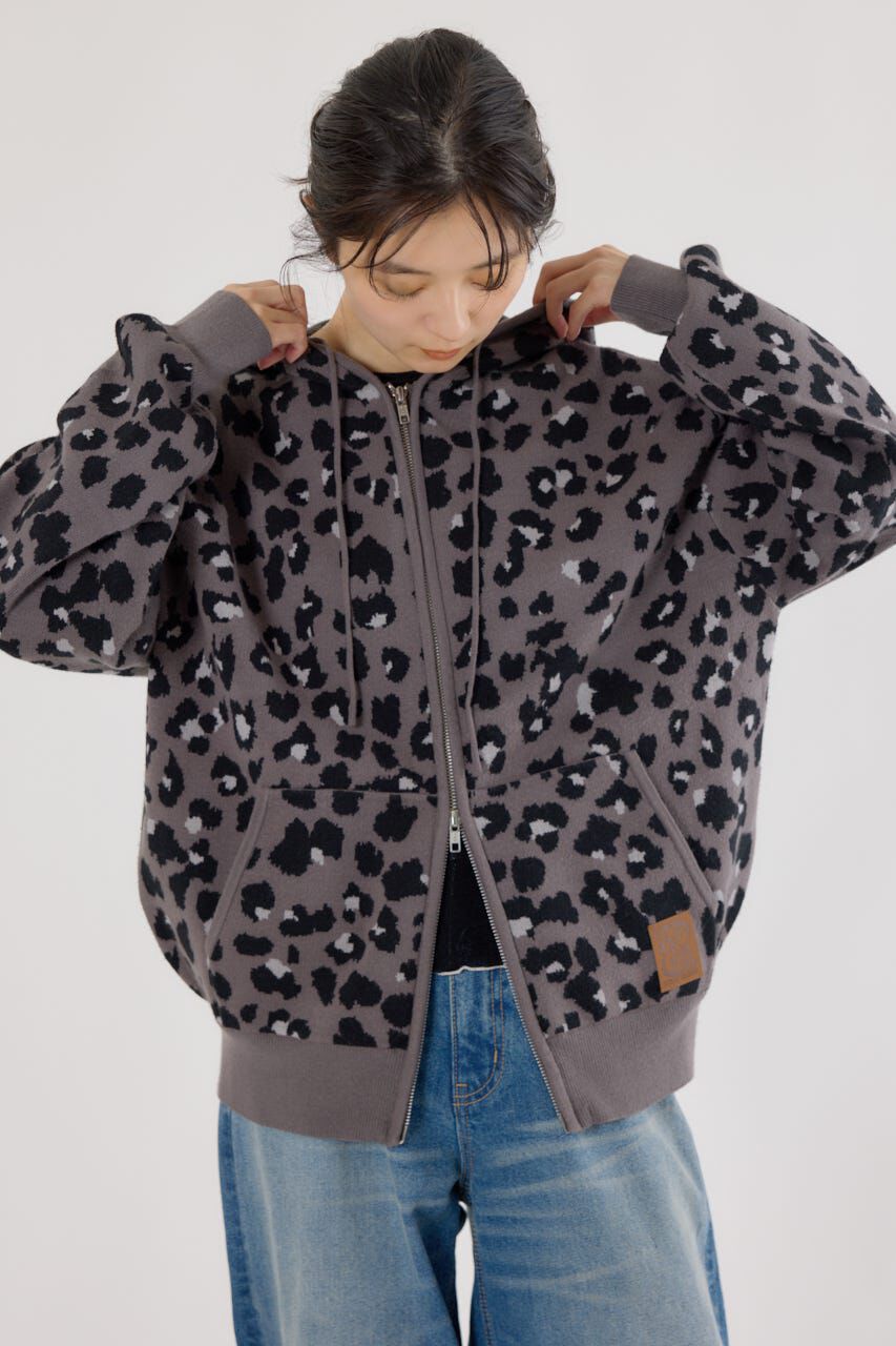 RODEO CROWNS「ジャガードニットジップパーカー」|パーカー|