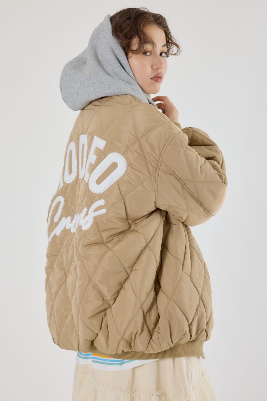 RODEO CROWNS「キルティングフードブルゾン」|ブルゾン・スタジャン|