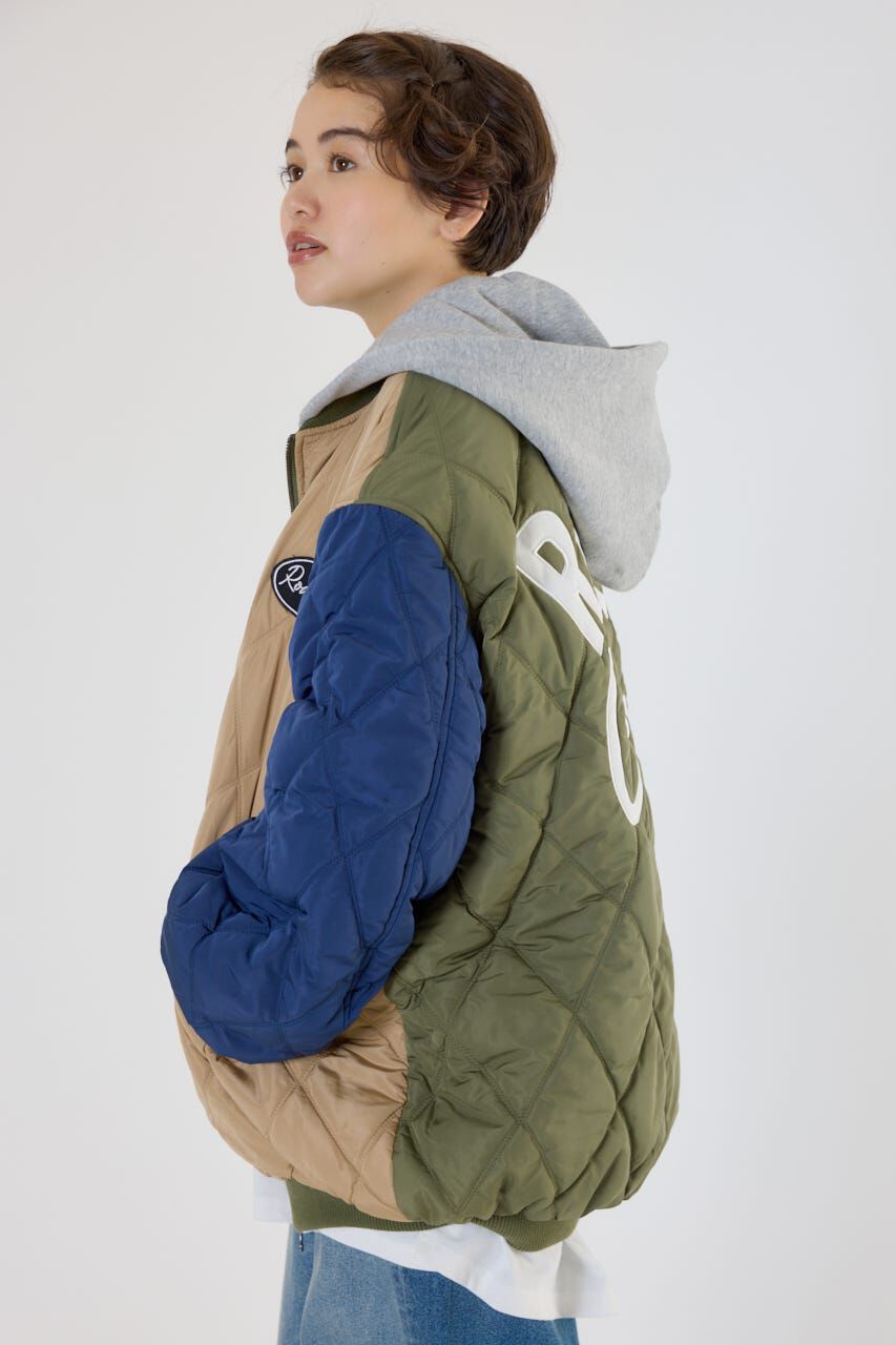 RODEO CROWNS「キルティングフードブルゾン」|ブルゾン・スタジャン|