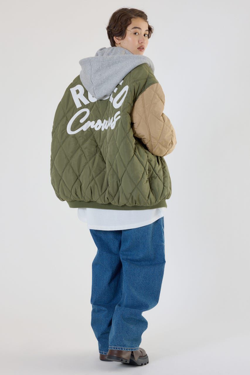 RODEO CROWNS「キルティングフードブルゾン」|ブルゾン・スタジャン|