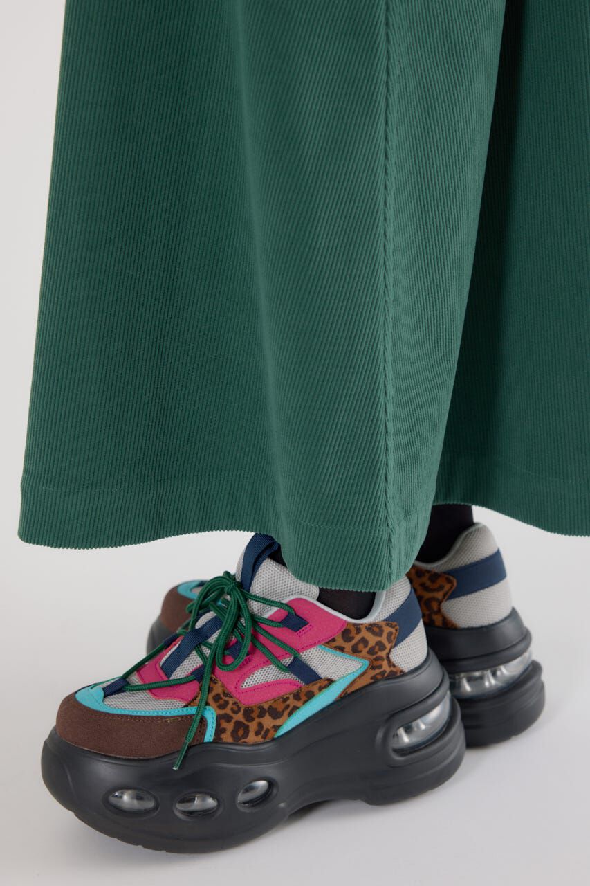 RODEO CROWNS「テープベルト異素材切替カーゴスカート」|スカート|