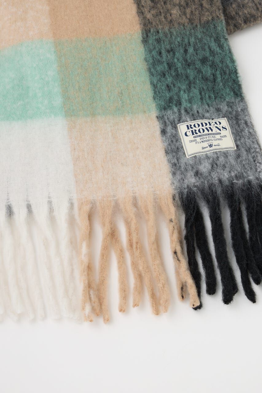 RODEO CROWNS「チェックガラ ボリュームマフラー」|その他|