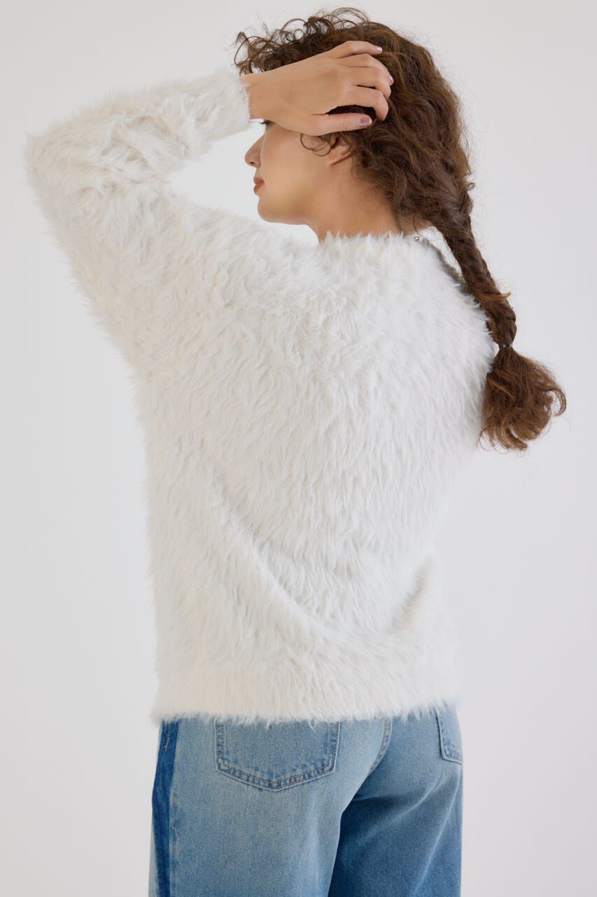 RODEO CROWNS「シャギーロゴニットトップス」|ニット・セーター|