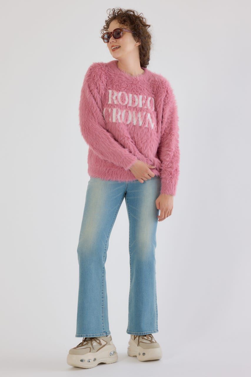 RODEO CROWNS「シャギーロゴニットトップス」|ニット・セーター|