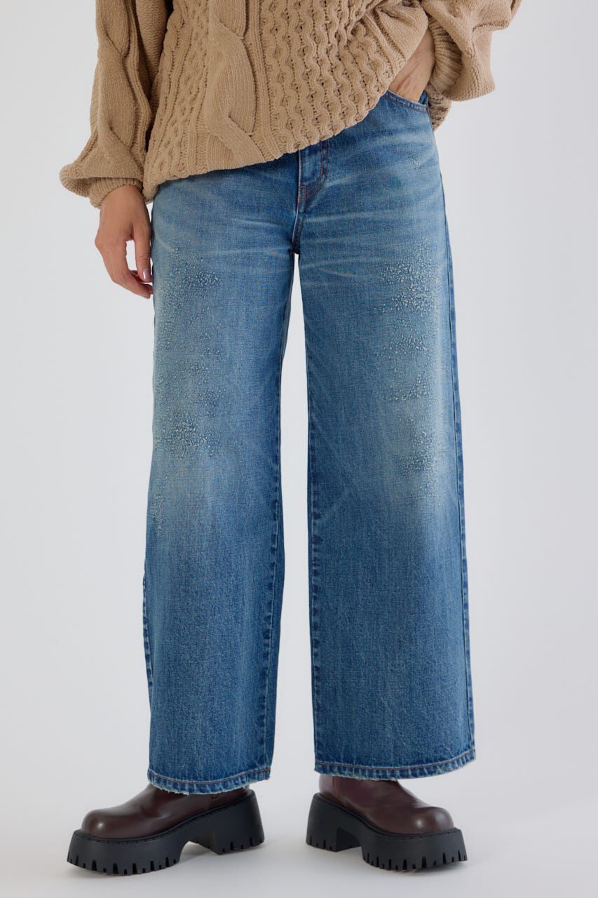 RODEO CROWNS「HIP EMB LOOSE DENIM」|デニム|