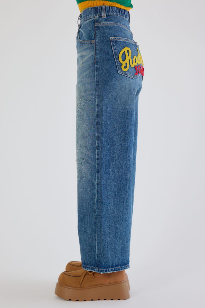 RODEO CROWNS「HIP EMB LOOSE DENIM」|デニム|