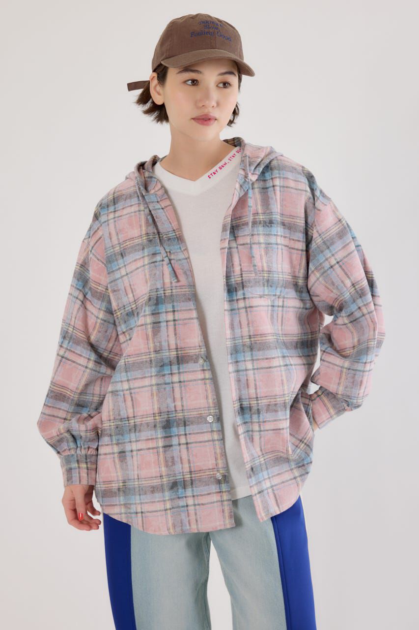 RODEO CROWNS「ヴィンテージチェックフードシャツ」|シャツ・ブラウス|