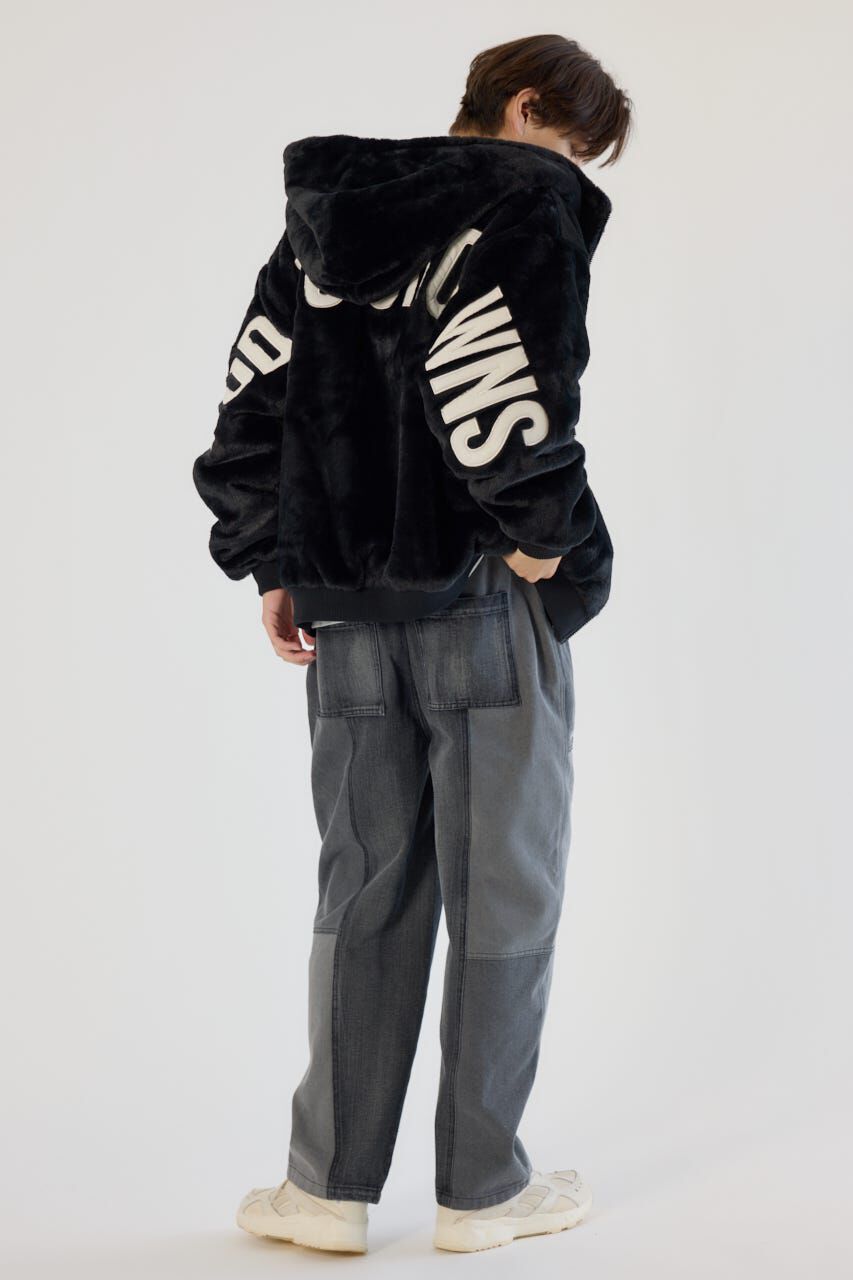 RODEO CROWNS「ロゴパッチエコファーブルゾン」|ブルゾン・スタジャン|