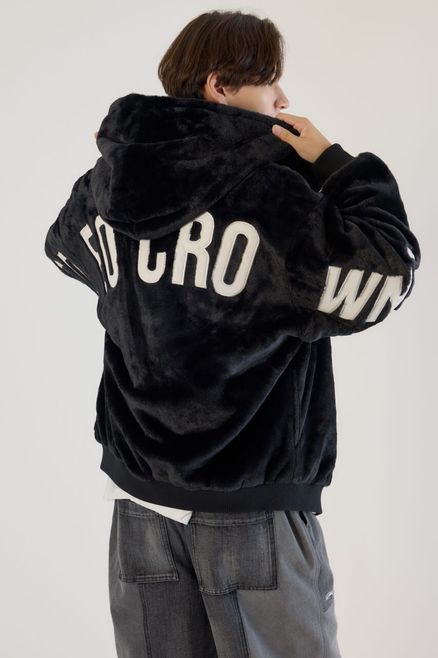 RODEO CROWNS「ロゴパッチエコファーブルゾン」|ブルゾン・スタジャン|