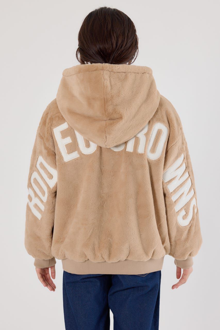 RODEO CROWNS「ロゴパッチエコファーブルゾン」|ブルゾン・スタジャン|