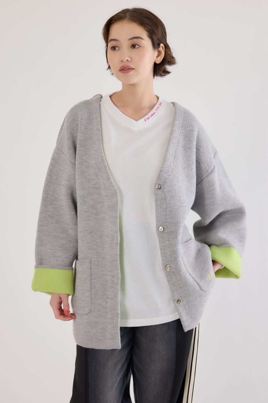 RODEO CROWNS「ダブルフェイスニットジャケット」|カーディガン|