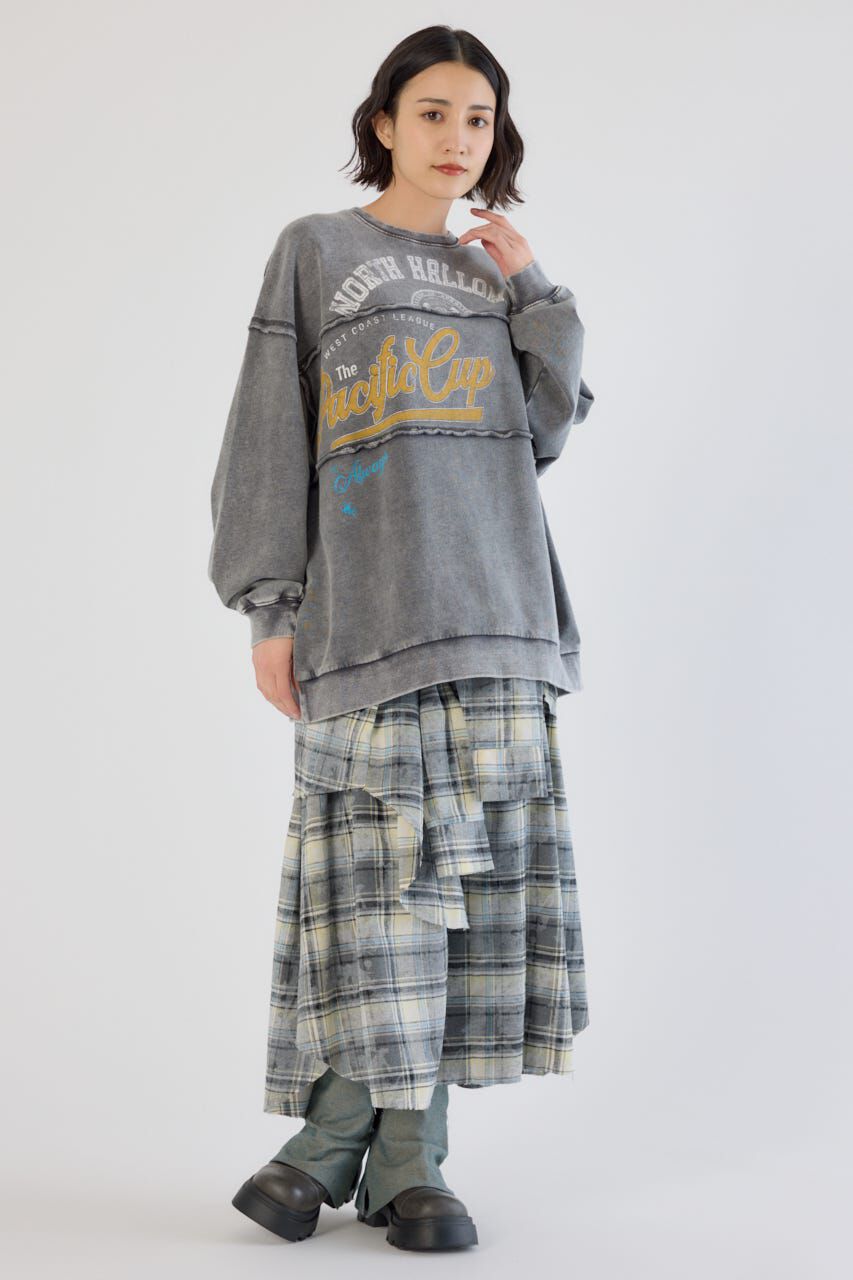 RODEO CROWNS「加工アウトシームスウェットトップス」|パーカー|