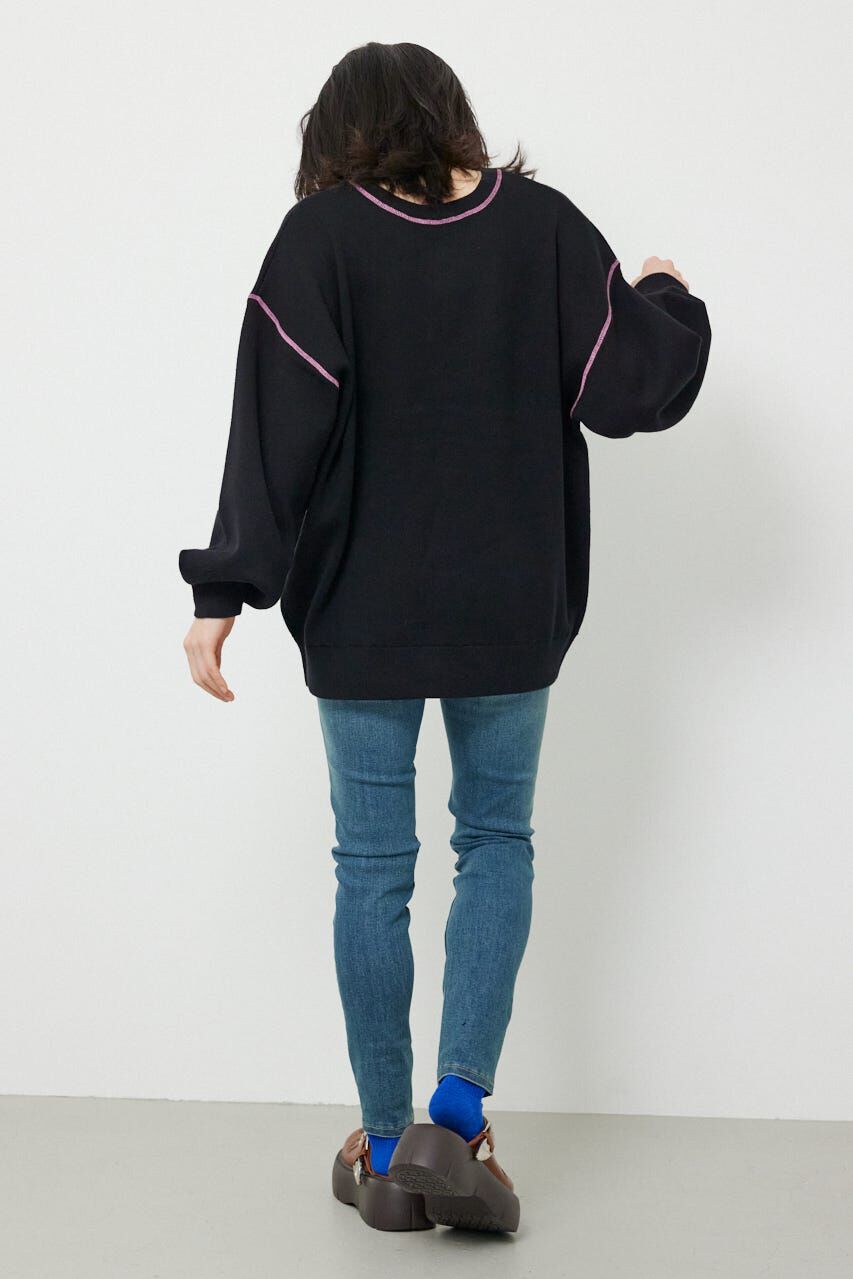 RODEO CROWNS「スウェットライク2wayネックニットトップス」|ニット・セーター|