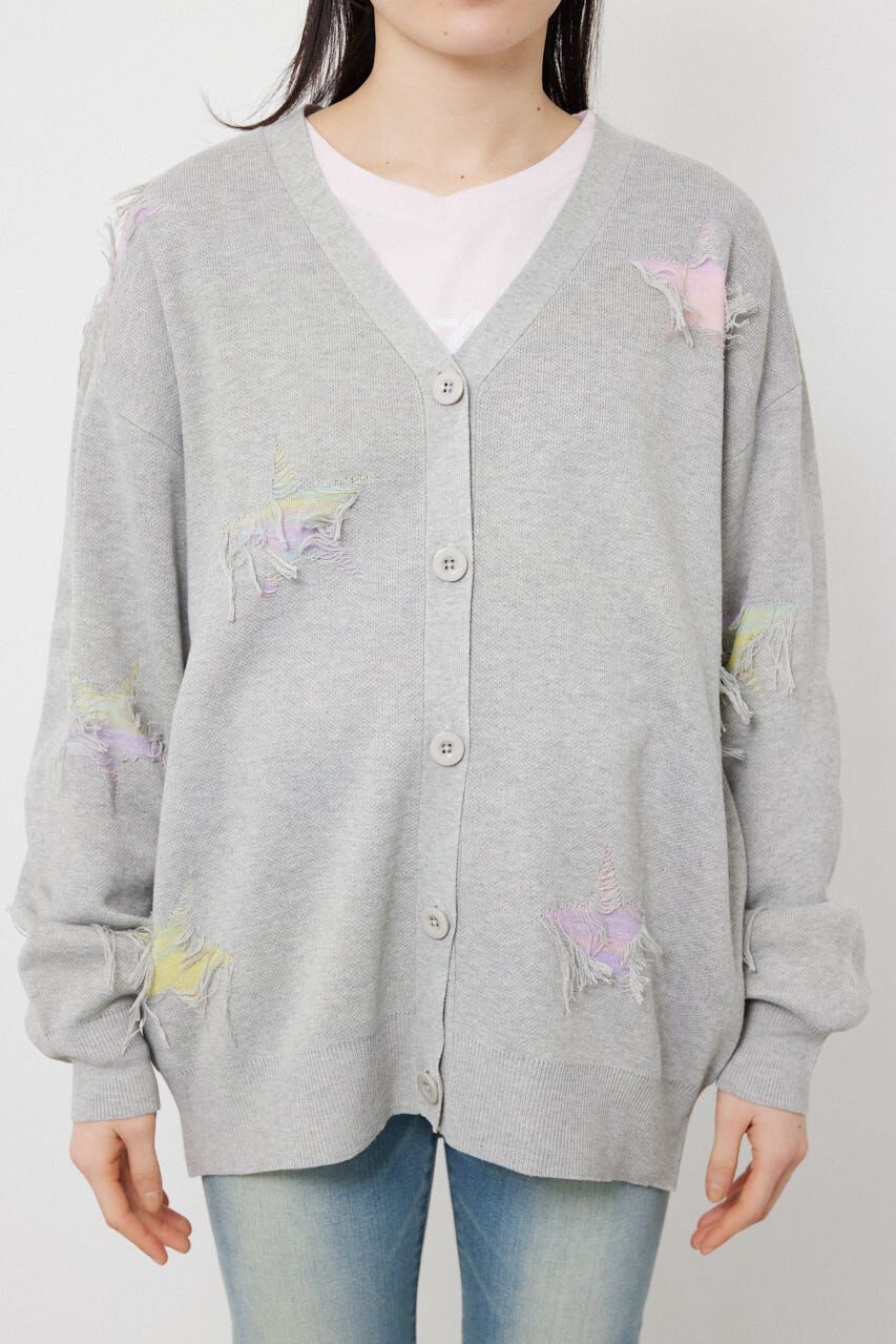 RODEO CROWNS「スター柄ニットカーディガン」|カーディガン|