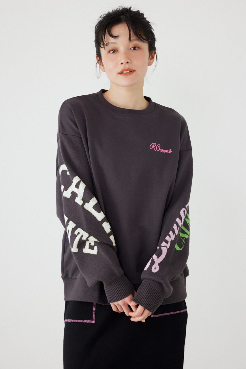 RODEO CROWNS「スリーブニットスウェットトップス」|Tシャツ・カットソー|BLK