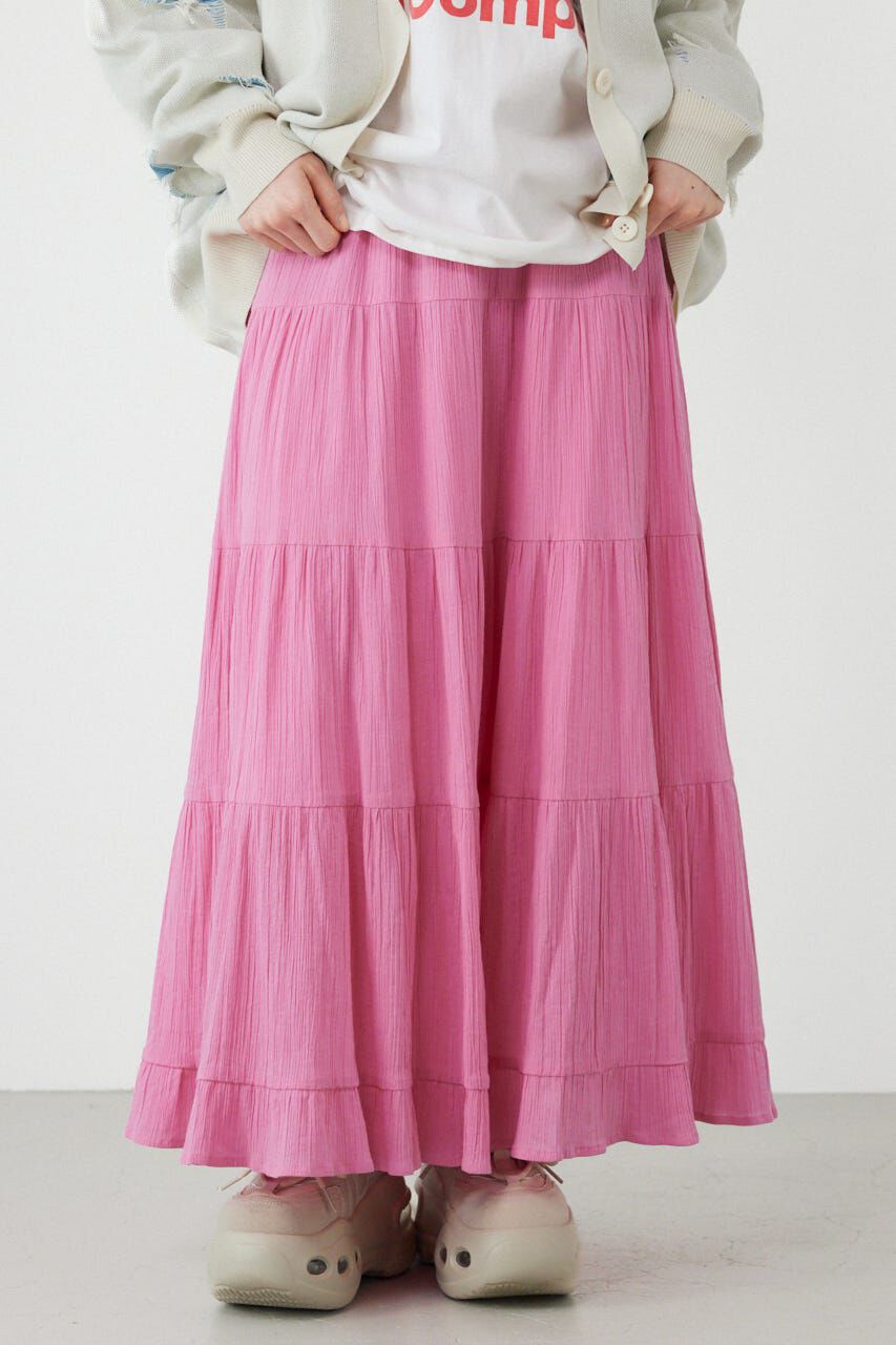 RODEO CROWNS「パレットティアードスカート」|スカート|L/PNK1