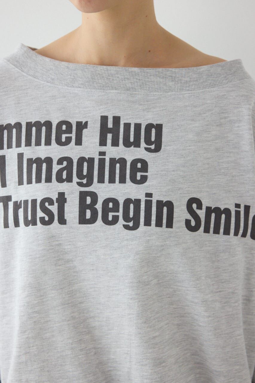 RODEO CROWNS「メッセージオフショルダートップス」|パーカー|