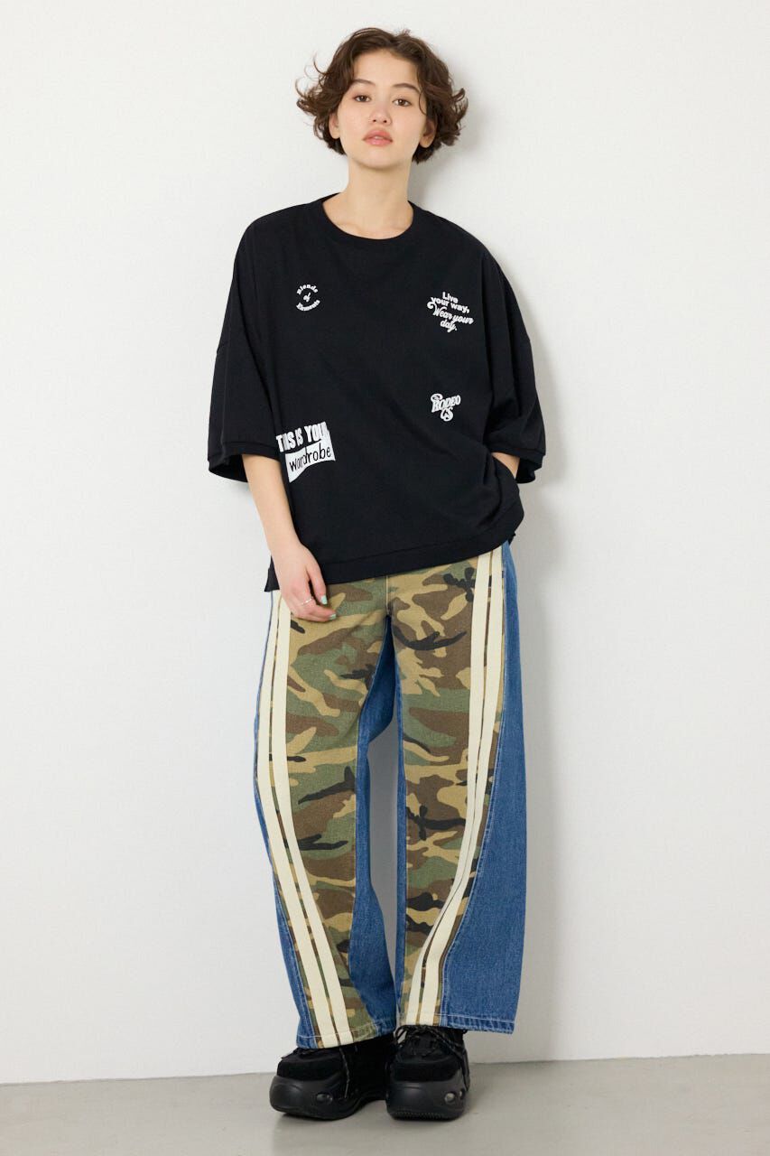 RODEO CROWNS「アソートパターン切り替えラインデニム」|その他|