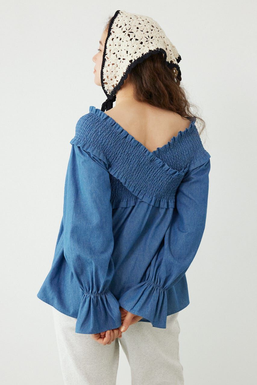 RODEO CROWNS「シャーリング2WAYトップス」|シャツ・ブラウス|