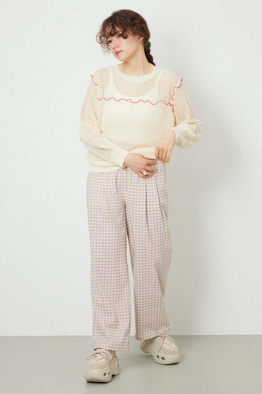 RODEO CROWNS「前後2WAYメローニットトップス」|ニット・セーター|