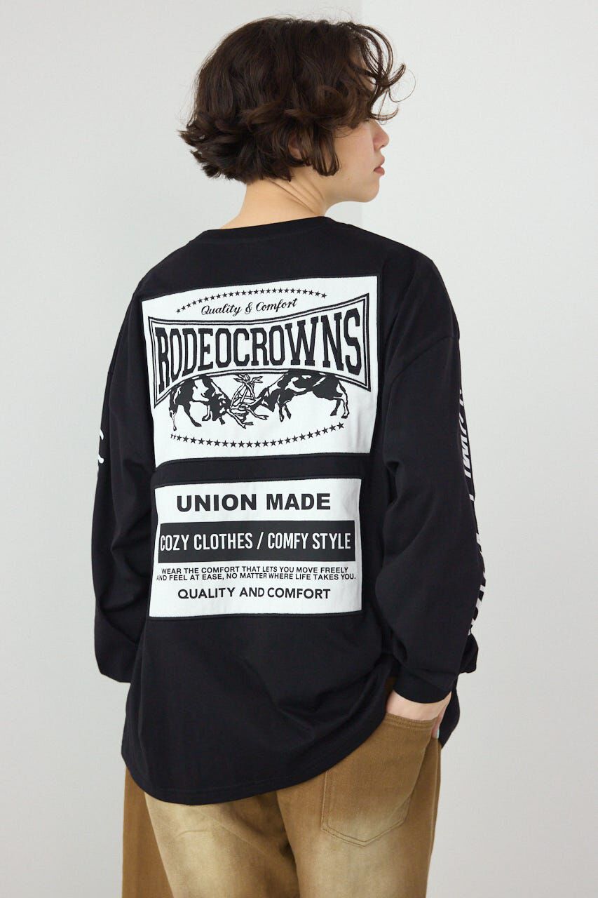 RODEO CROWNS「パッチデザインロングスリーブ Tシャツ」|Tシャツ・カットソー|