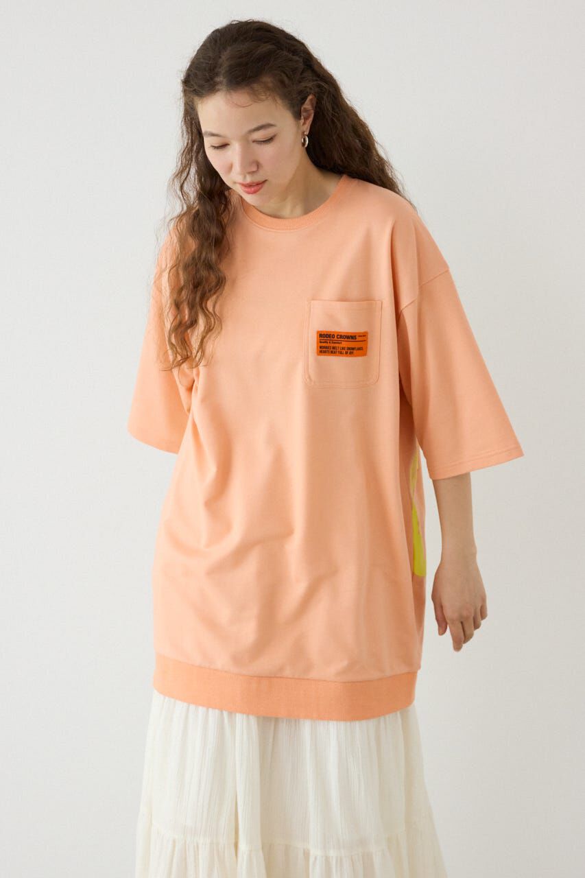 RODEO CROWNS「ペイントロゴハーフスリーブワンピース」|ワンピース|