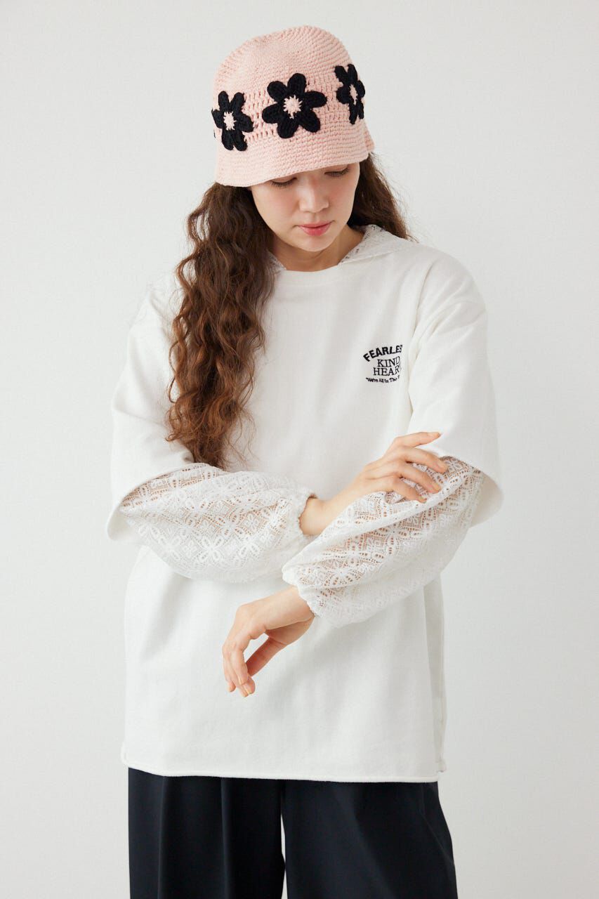 RODEO CROWNS「ミニ裏毛ハーフスリーブトップス」|Tシャツ・カットソー|