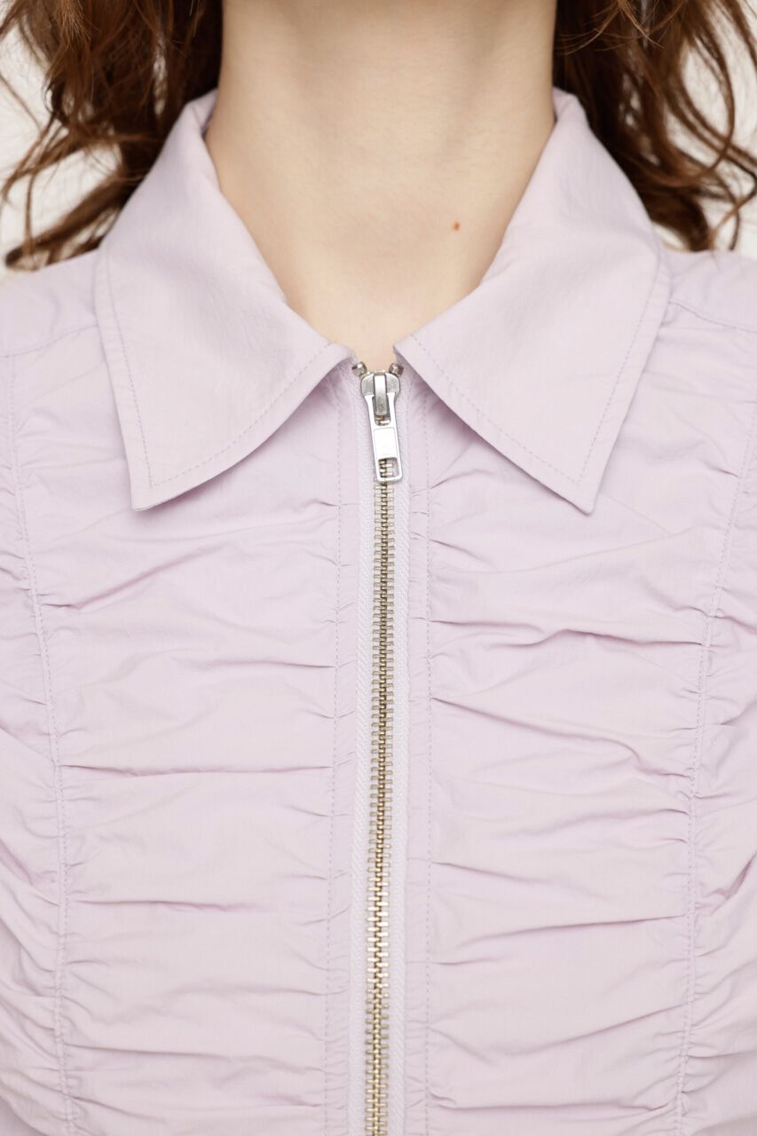 SLY「FRONT ZIP BACK OPEN ブラウス」|シャツ・ブラウス|