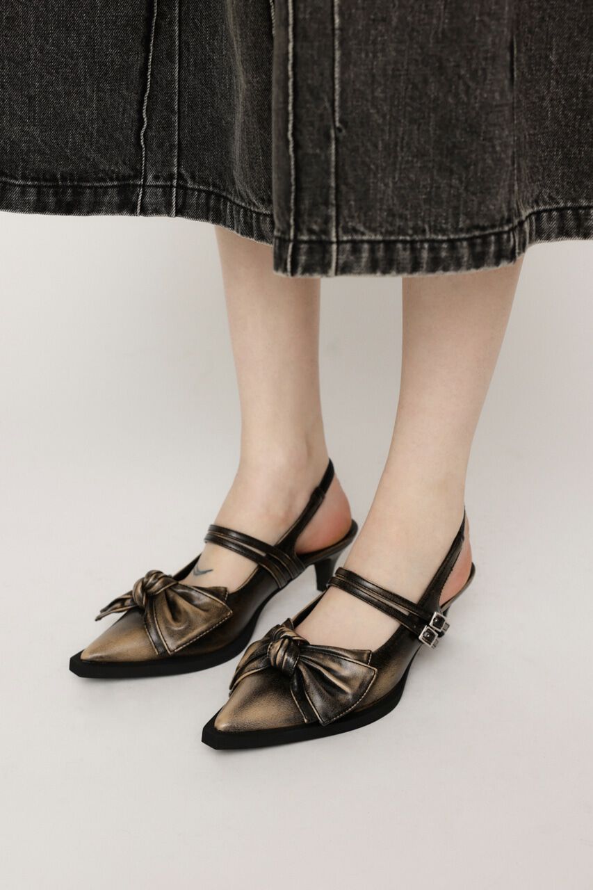 SLY「RIBBON DESIGN POINTED サンダル」|サンダル|Multi_1