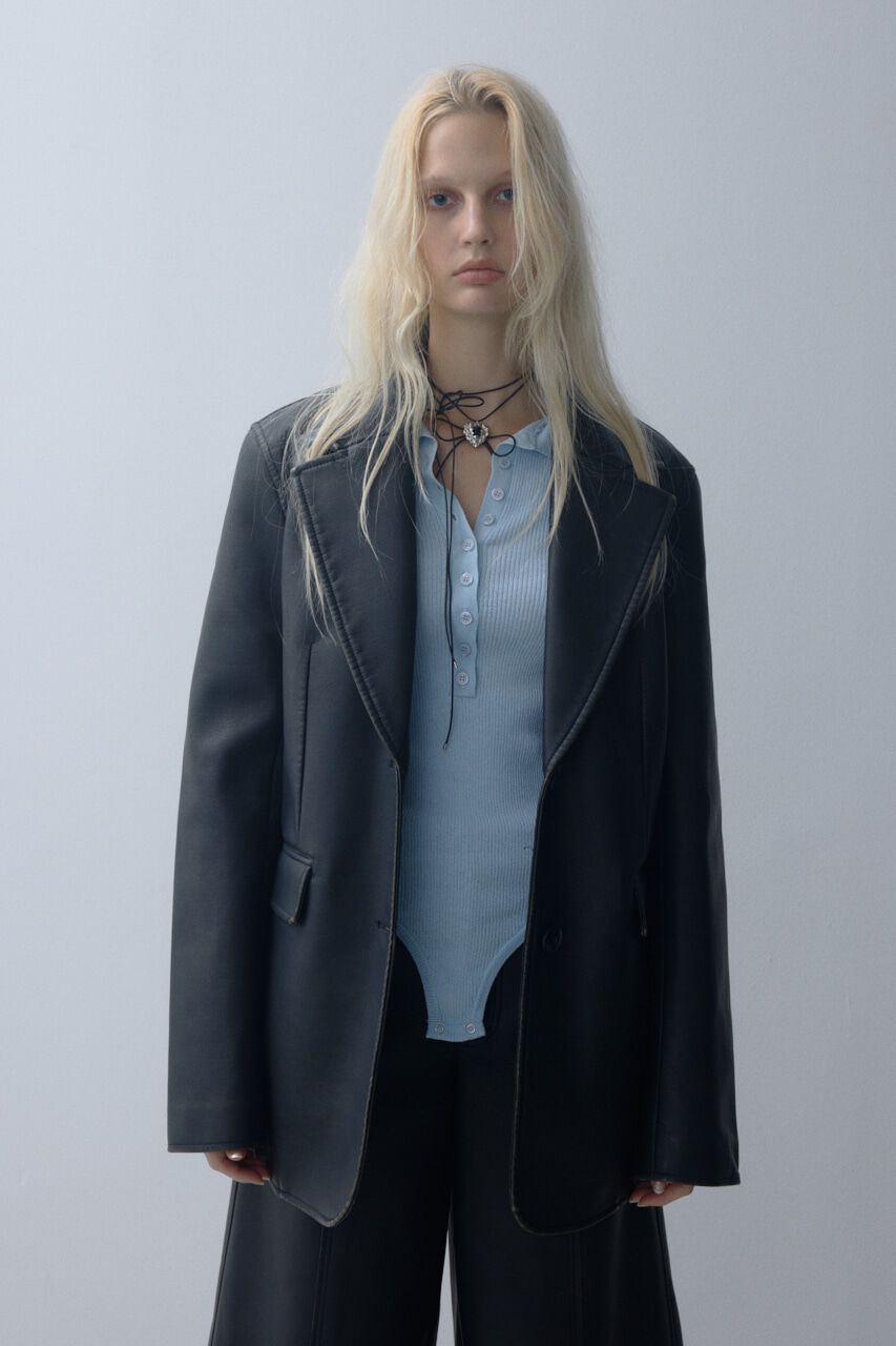 SLY「VINTAGE F／LEATHER TAILORED ジャケット」|その他|