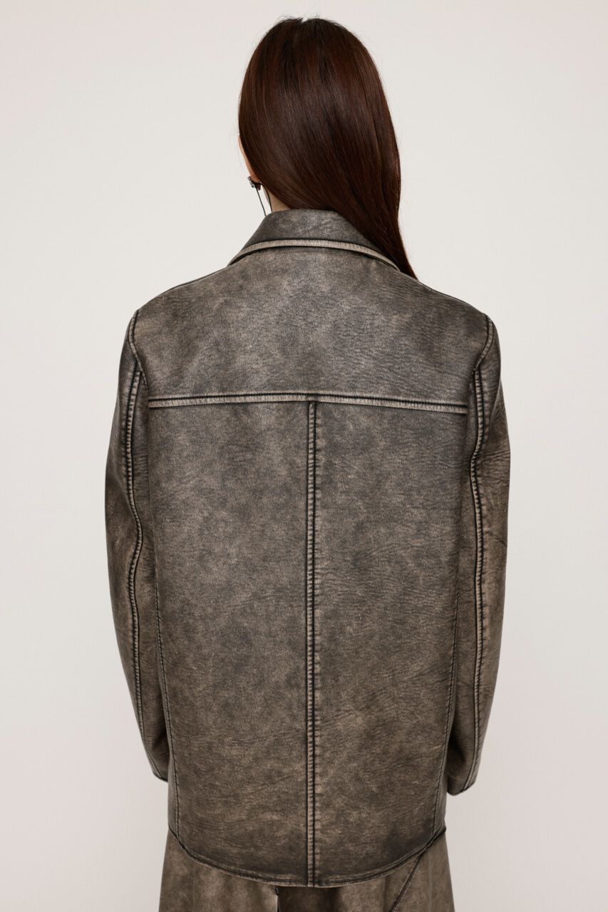 SLY「VINTAGE F／LEATHER TAILORED ジャケット」|その他|