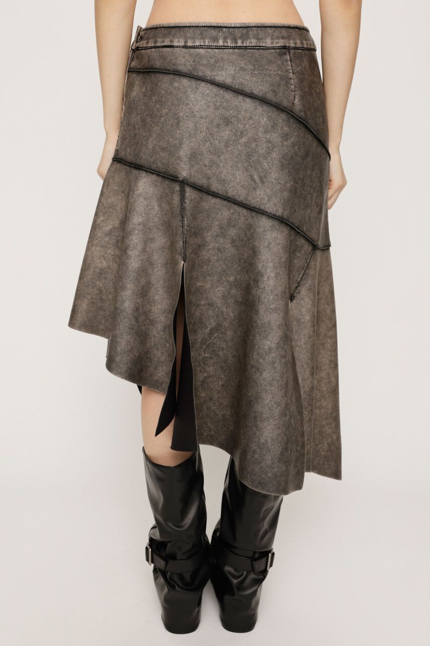 SLY「RANDOM HEM F／LEATHER ミディアムスカート」|スカート|