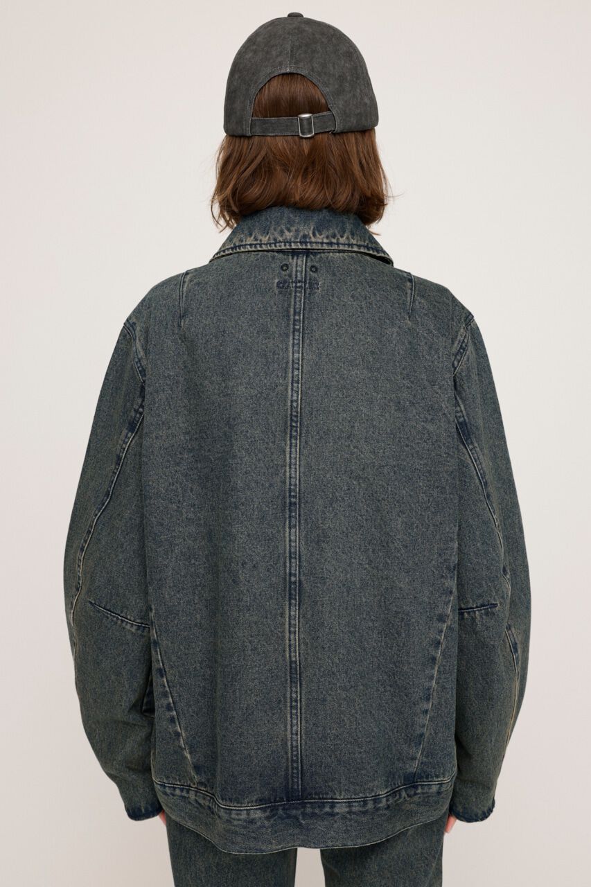 SLY「FRONT ZIP BOXY BZ-BE」|デニムジャケット|