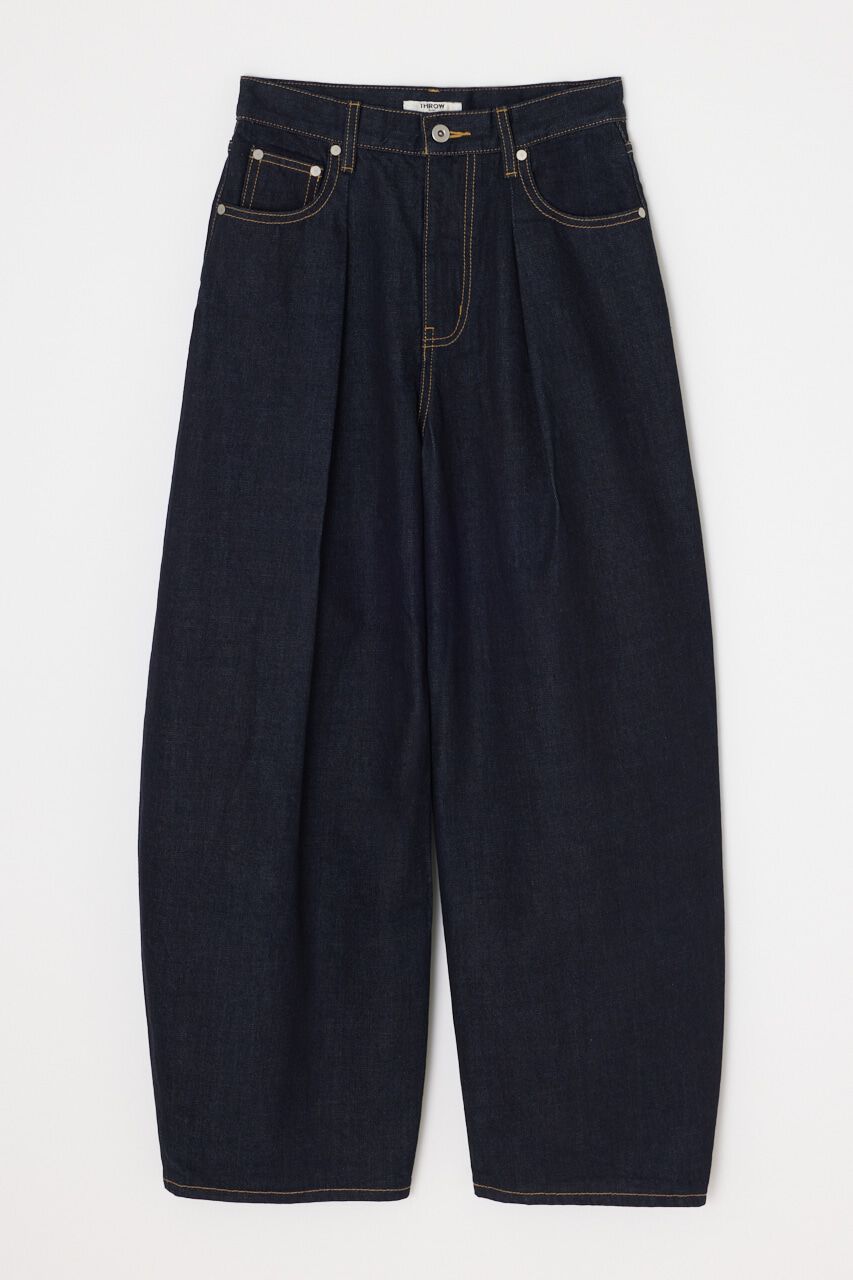 SLY「J／W CURVE TUCKED パンツ」|デニム|