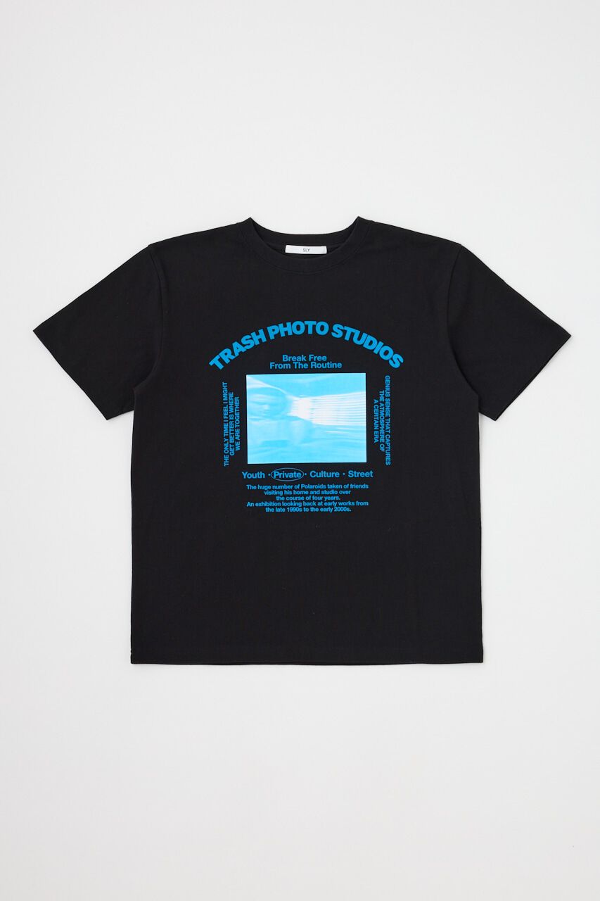 SLY「PHOTO LOGO 2SIZE Tシャツ」|Tシャツ・カットソー|BLK