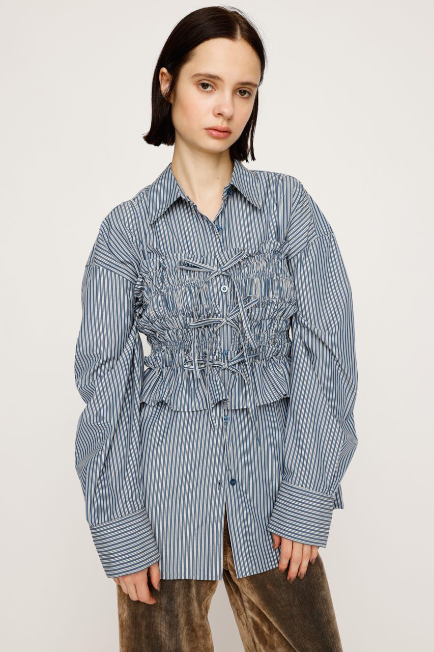 SLY「BUSTIER LAYRED シャツ」|シャツ・ブラウス|