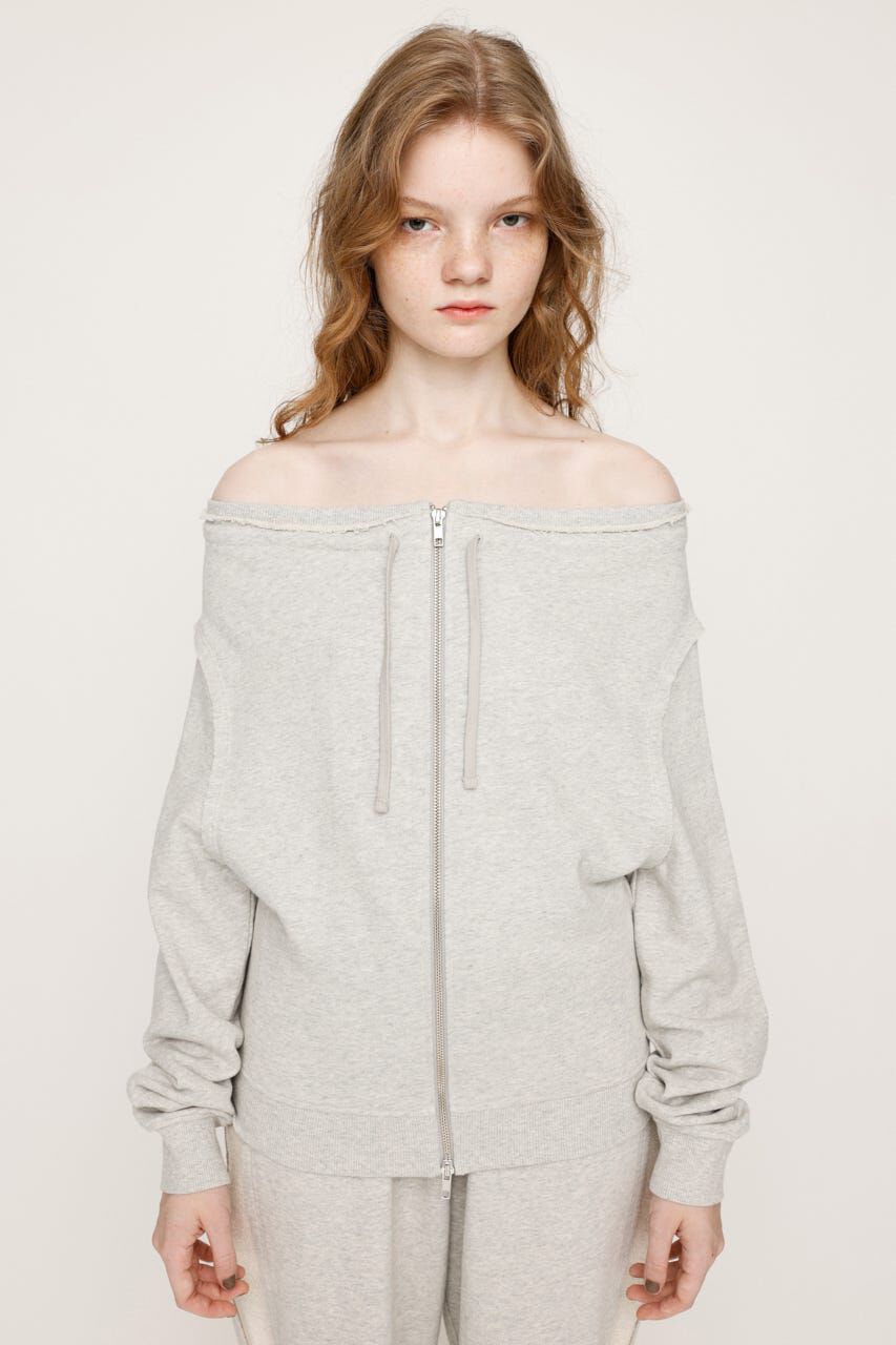 SLY「OFF SHOULDER SWEAT トップス」|パーカー|