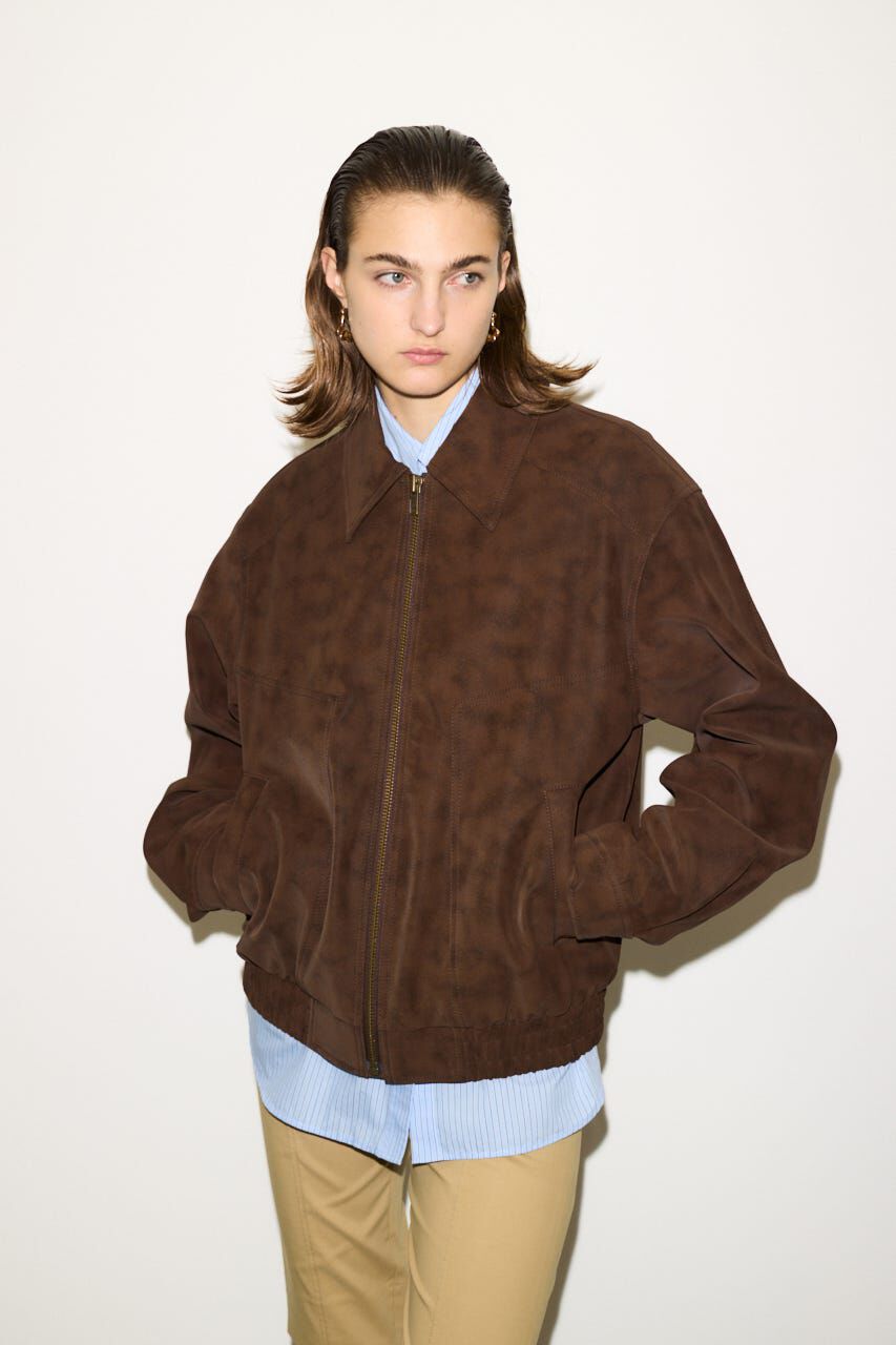 SLY「F／SUEDE SWINGTOP ブルゾン」|ブルゾン・スタジャン|